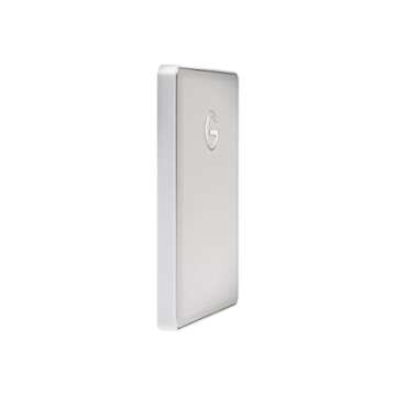 G-Technology 1TB G-DRIVE mobile USB-C (USB 3.1 Gen 1) Portable External Hard Drive, Silver - 0G10264