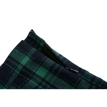 Stylish TONCHENGSD Women's High Waist Pleated Mini Skirt