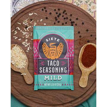 Siete Seasoning - Mild | Paleo, Preservative Free, Whole 30 Approved (Pack of 1)
