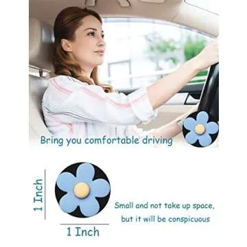 Flower Air Vent Clip 7 Pieces Car Air Vent Clips, Cute Car Flowers Interior Decoration,Car Charm Air Vent Accessories for Girls & Women (Flowers)