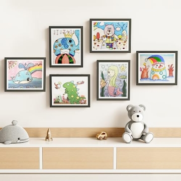 BAIJIALI Art Frames for Kids - Display & Store Art