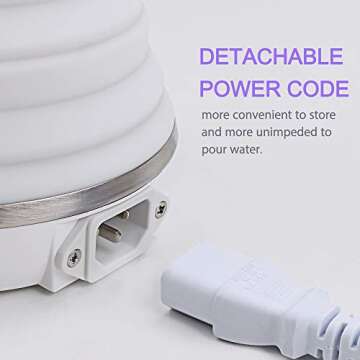 Portable Travel Kettle - ShineMe Food Grade Silicone Electric Kettle