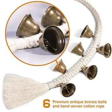 VINKELON Dog Bell 2 Pack for Dogs to Ring to Go Outside Premium Quality Dog Bells for Door Potty Tra...