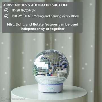 SCANDINORDICA Disco Ball Diffuser - Aromatherapy & Colors