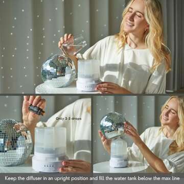 SCANDINORDICA Disco Ball Diffuser - Aromatherapy & Colors