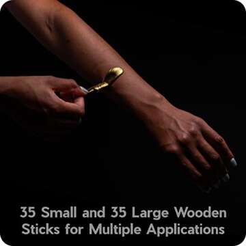 Wakse Face & Body Applicator Set - 70 Wooden Applicators