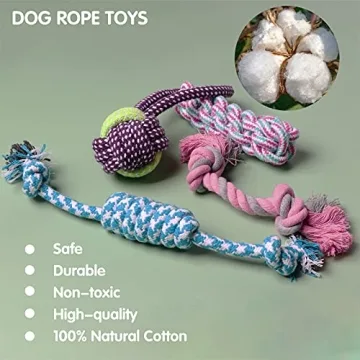 SYEENIFY Puppy Chew Toys - Safe Durable Teething Toys