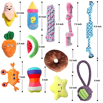 SYEENIFY Puppy Chew Toys - Safe Durable Teething Toys