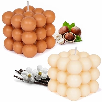 Loftern Scented Bubble Candle - Handmade, Natural Soy Wax Based, Uniquely Aesthetic Shaped Candles -...