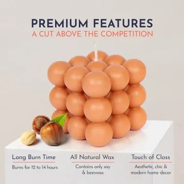 Loftern Handmade Bubble Candle - Unique Soy Wax Aromatic Decor