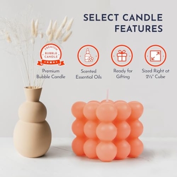 Loftern Handmade Bubble Candle - Unique Soy Wax Aromatic Decor