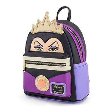 Loungefly Snow White Evil Queen Faux Leather Mini Backpack Standard