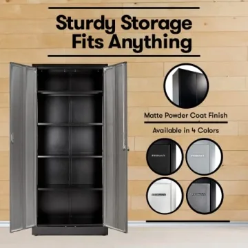 Fedmax 71-inch Metal Garage Storage Cabinet with Locking Doors