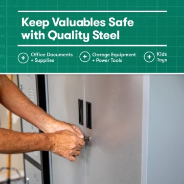 Fedmax 71-inch Metal Garage Storage Cabinet with Locking Doors