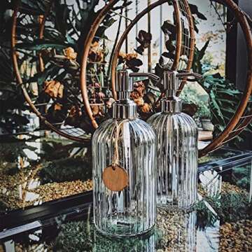JASAI Glass Soap Dispenser Set - Elegant & Durable
