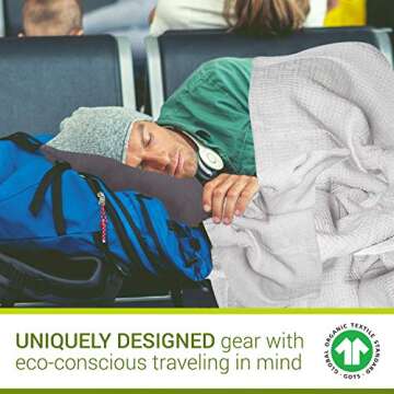 Eco Care Travel Pillow and Blanket Set for Comfort
