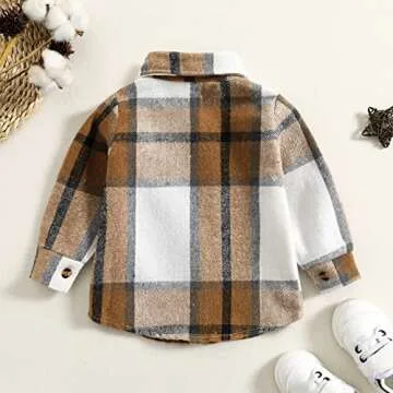 Kids Toddler Flannel Shirt Jacket for Stylish Comfort