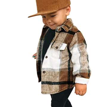Kids Toddler Flannel Shirt Jacket for Stylish Comfort