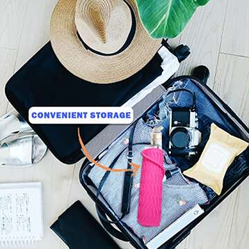 Heat Resistant Silicone Pouch for Curling Irons, Hair Straighteners, and Flat Irons - Travel-Friendly Design (Black+Grey)