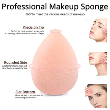 BEAKEY Vegan Makeup Sponges - Flawless Foundation Blending