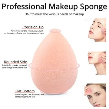 BEAKEY Vegan Makeup Sponges - Flawless Foundation Blending