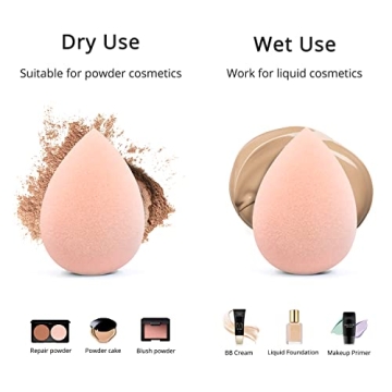 BEAKEY Vegan Makeup Sponges - Flawless Foundation Blending