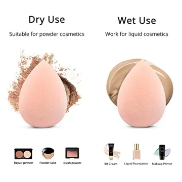 BEAKEY Vegan Makeup Sponges - Flawless Foundation Blending