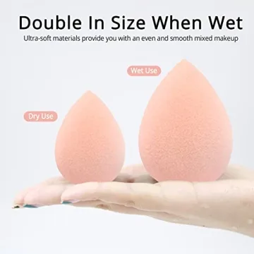 BEAKEY Vegan Makeup Sponges - Flawless Foundation Blending