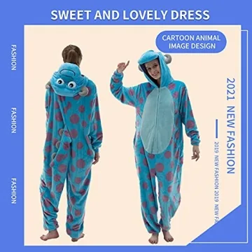 COSUSKET Unisex Adult Flannel Animal Onesie Pajamas