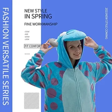 COSUSKET Unisex Adult Flannel Animal Onesie Pajamas