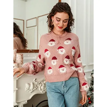 Stylish Miessial Women's Santa Christmas Sweater