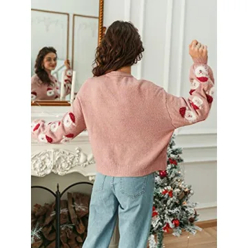 Stylish Miessial Women's Santa Christmas Sweater