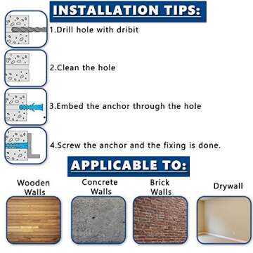 Bill Premium Drywall Anchors & Screws - 260 Pcs Kit