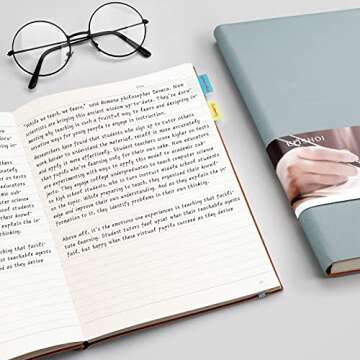 EMSHOI College Ruled Notebook B5 Thick Pages and Sticky Notes