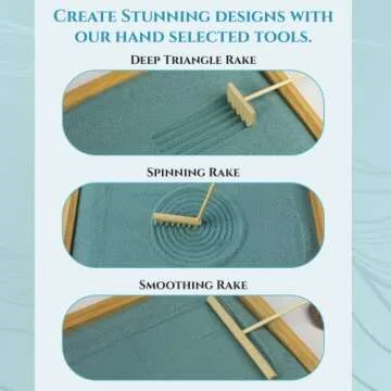 Desktop Tranquility Japanese Zen Garden Kit - Relaxation & Decor