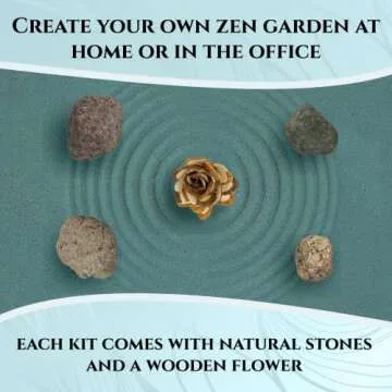 Desktop Tranquility Japanese Zen Garden Kit - Relaxation & Decor