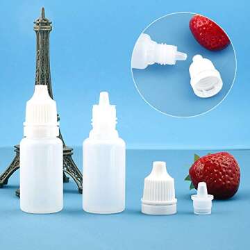 Twdrer 80PCS 10ml Leak-Proof Dropper Bottles