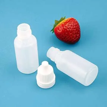 Twdrer 80PCS 10ml Leak-Proof Dropper Bottles