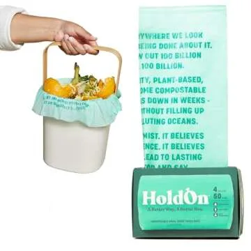 HoldOn Compostable Trash Bags Bundle - Eco-Friendly & Heavy Duty