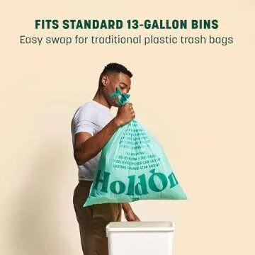 HoldOn Compostable Trash Bags Bundle - Eco-Friendly & Heavy Duty