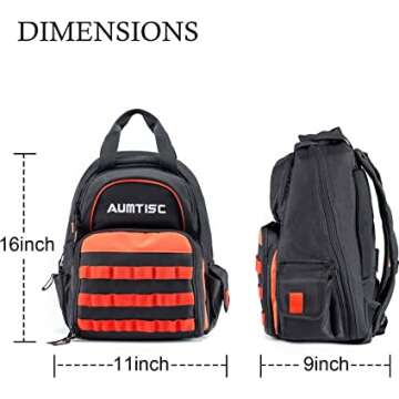 Backpack Organizers for Electricians and Carpenters