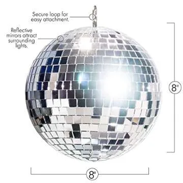 Big Mo’s Toys Silver Disco Ball Decor - Party Favorite