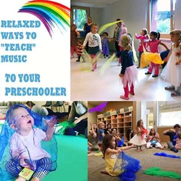 AIVIAI Juggling Scarves for Kids Play 24 Pcs Dance Music Scarfs Colorful Silk Actives Scarves Rhythm Band Scarves for Toddlers Children Movement(6 Colors)