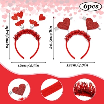 Whaline Valentine's Day Party Accessories 6Pcs Set