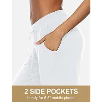 DIBAOLONG Women’s Yoga Pants Loose Workout Leggings XL White
