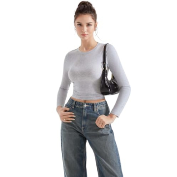 Comfortable Crew Neck Fitted T Shirts for Women