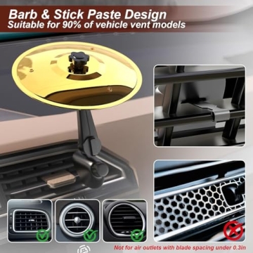 Musical Car Cymbal Air Vent for All Vehicle Types