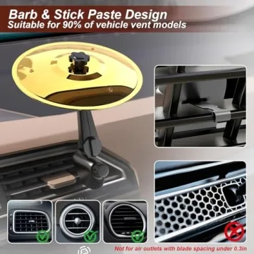 Musical Car Cymbal Air Vent for All Vehicle Types