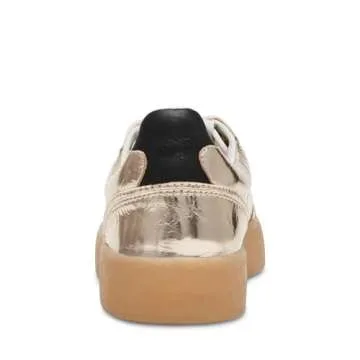 Steve Madden Women's Gold Tux Sneaker for Effortless Style