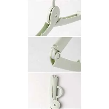 CHMHY 6 Pcs Folding Clothes Hangers, Travel Clothes Hanger Portable Folding Clothes Hangers and Save Space for Both Family and Travel Use